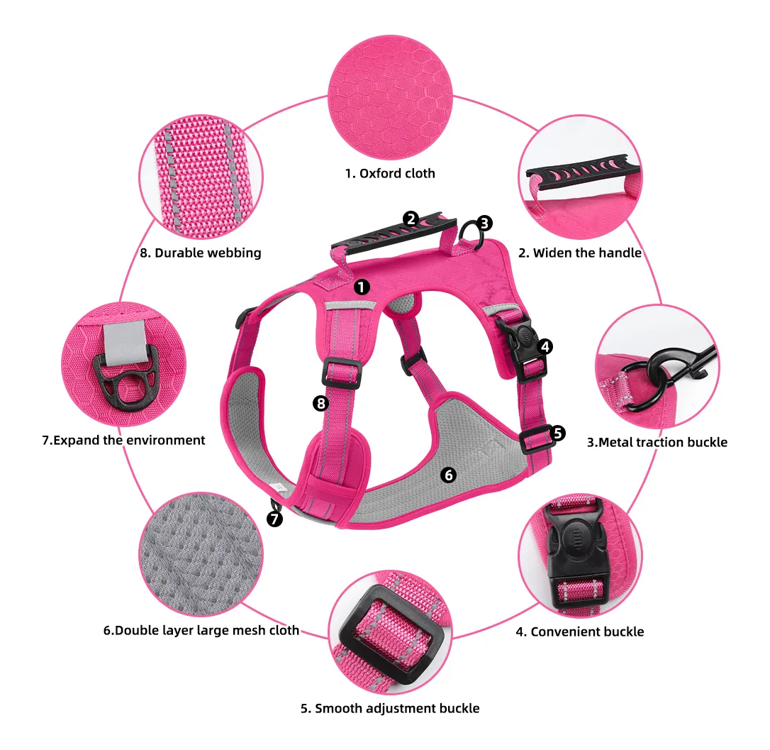 Foto 4 pulgar | Pechera  Lab.g Arnés De Seguridad Para Perro Fucsia Talla S