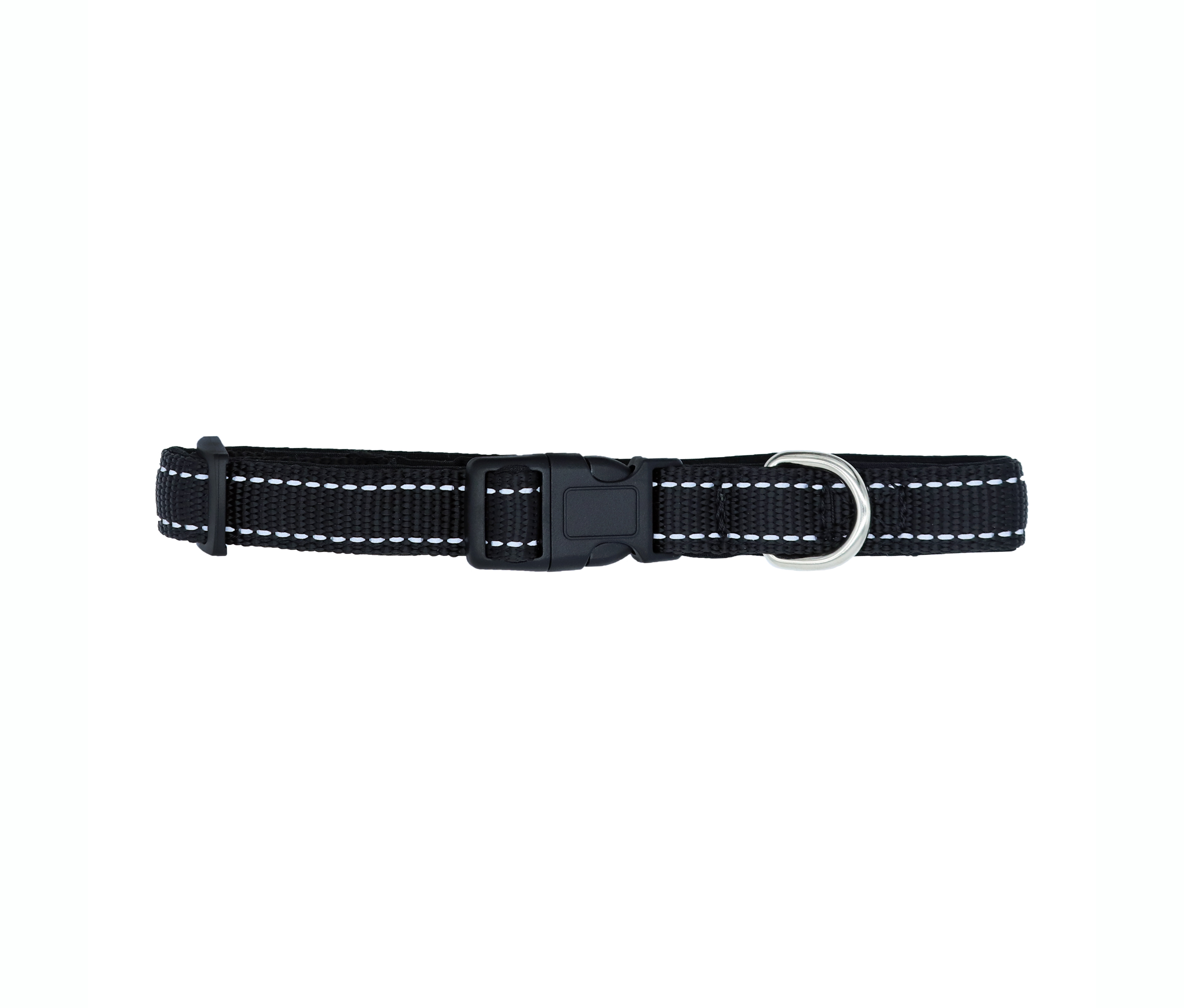 Collar Reflejante para Mascotas con Interior de Neorpreno Acolchonado Pet's Life PP164 color Negro Mediano