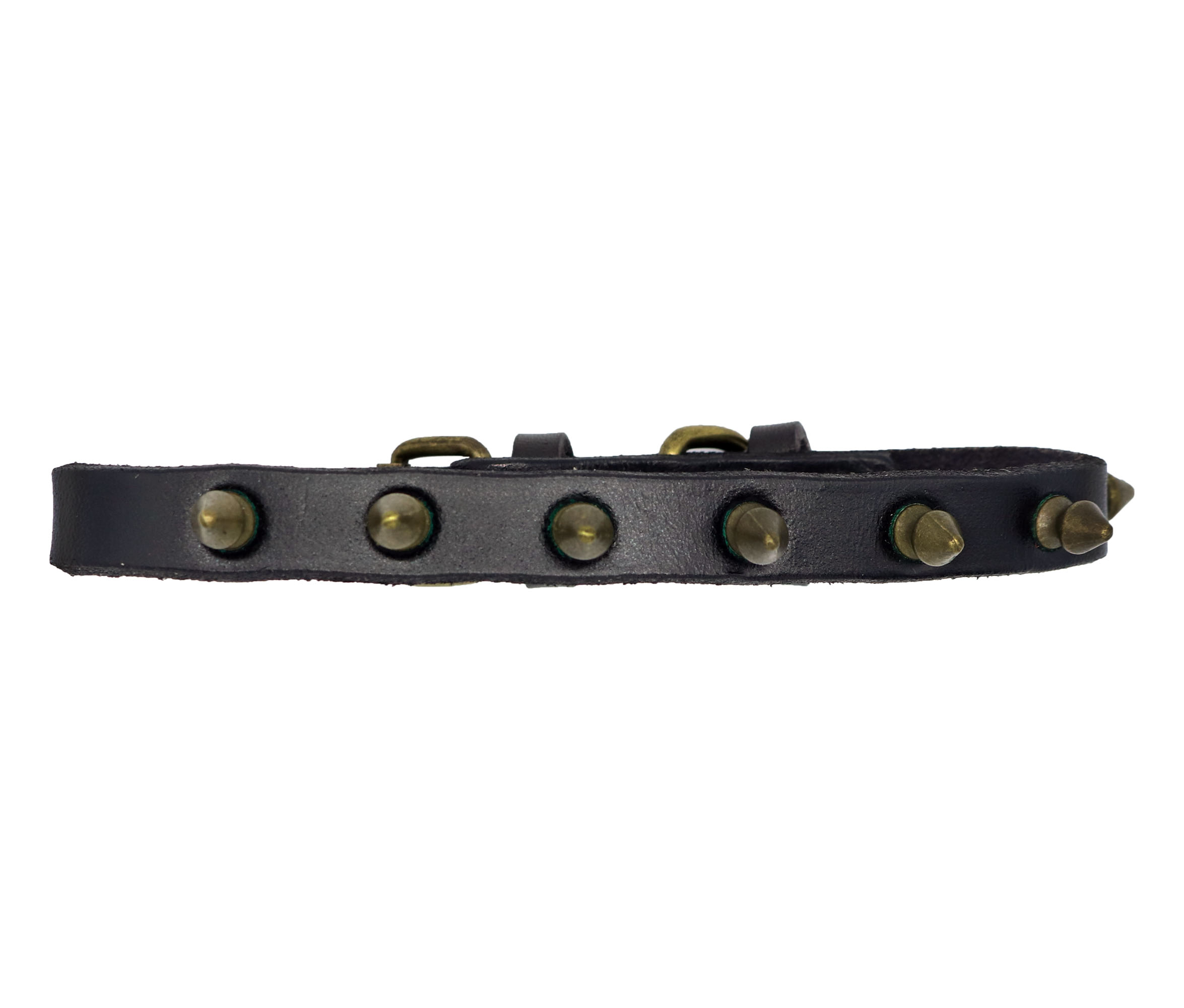 Foto 2 pulgar | Collar Piel con Picos Pet's Life Pp14 color Negro Grande