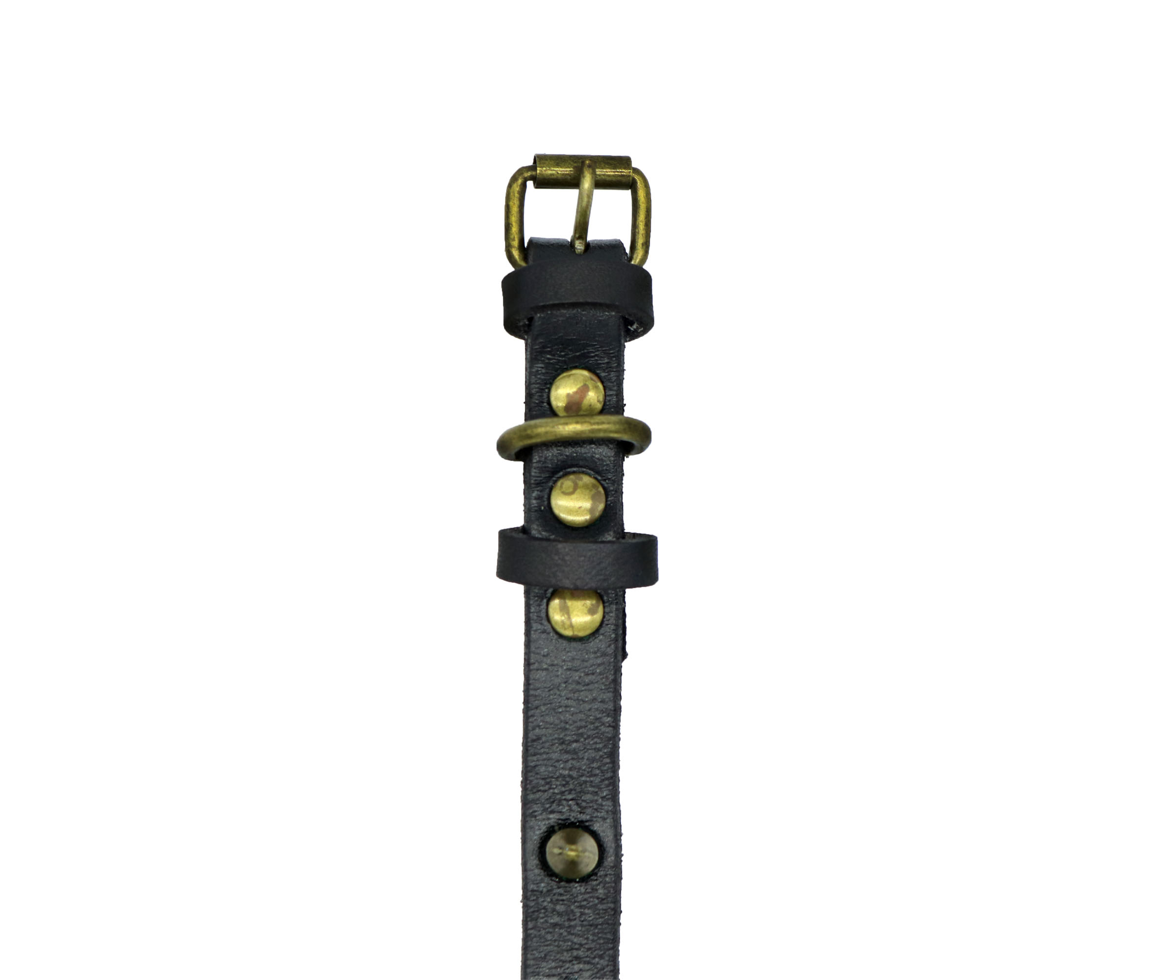 Foto 4 pulgar | Collar Piel con Picos Pet's Life Pp14 color Negro Grande