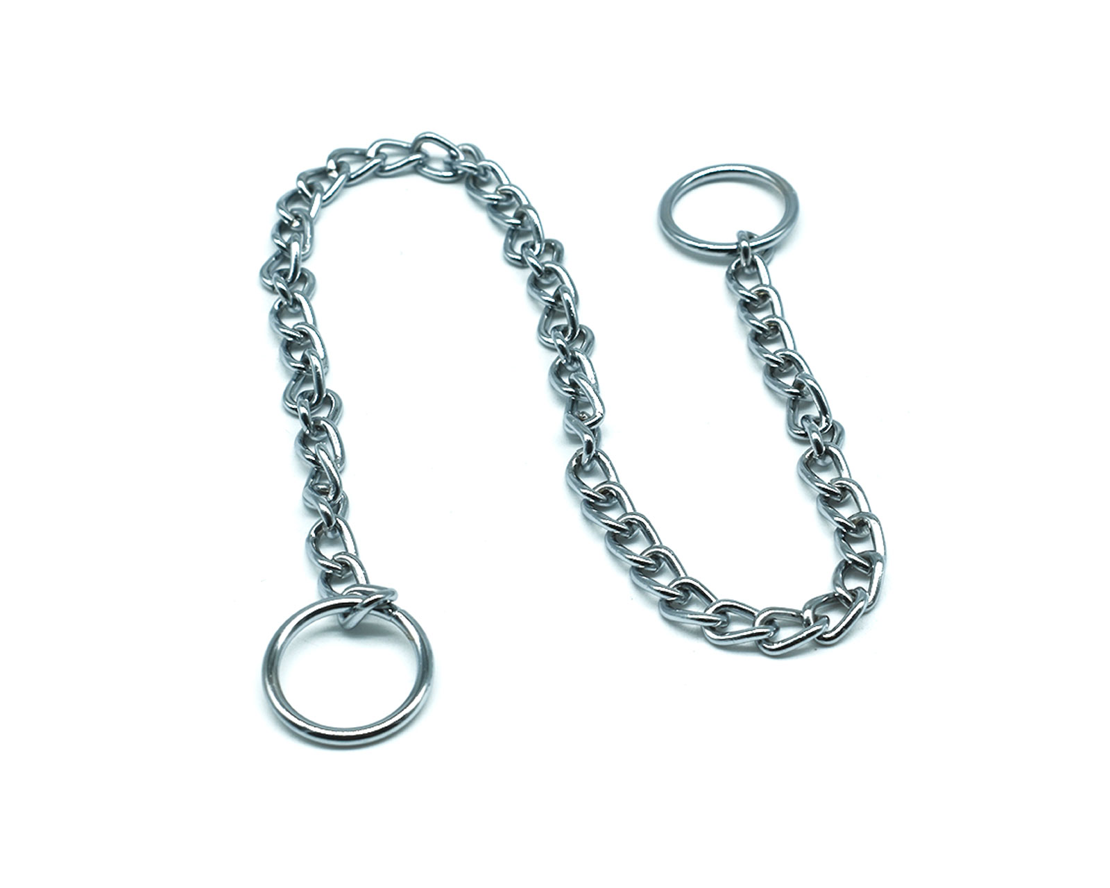 Set de 4 Cadenas de Castigo Bajíopets para Mascotas de 2 mm color Gris