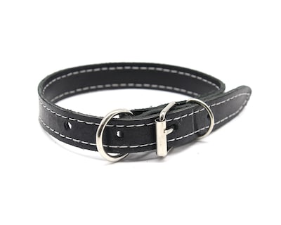 Foto 1 | Collar de Piel para Perro Bajío Pets #6 color Negro
