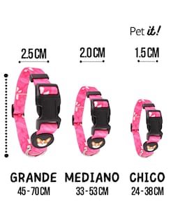 Foto 2 | Collar para Perro Pet It Lisboa Grande color Rosa
