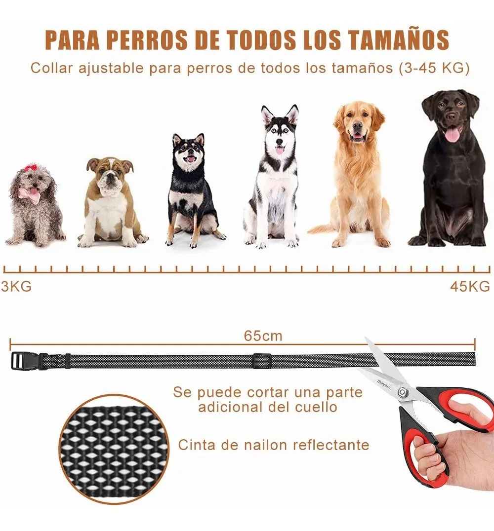 Foto 4 pulgar | Collar Eléctrico de Entrenamiento Antiladrido Malubero para Perro color Plateado Automático