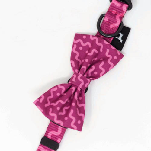 Foto 2 | Collar con Moño para Perro Jack Pet Style con Cintilla Reforzada y Herraje de Acero Reforzado Fucsia Talla M
