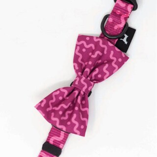 Foto 2 | Collar con Moño para Perro Jack Pet Style con Cintilla Reforzada y Herraje de Acero Reforzado Fucsia Talla M