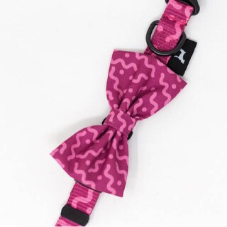 Foto 2 | Collar con Moño para Perro Jack Pet Style con Cintilla Reforzada y Herraje de Acero Reforzado Fucsia Talla Ch