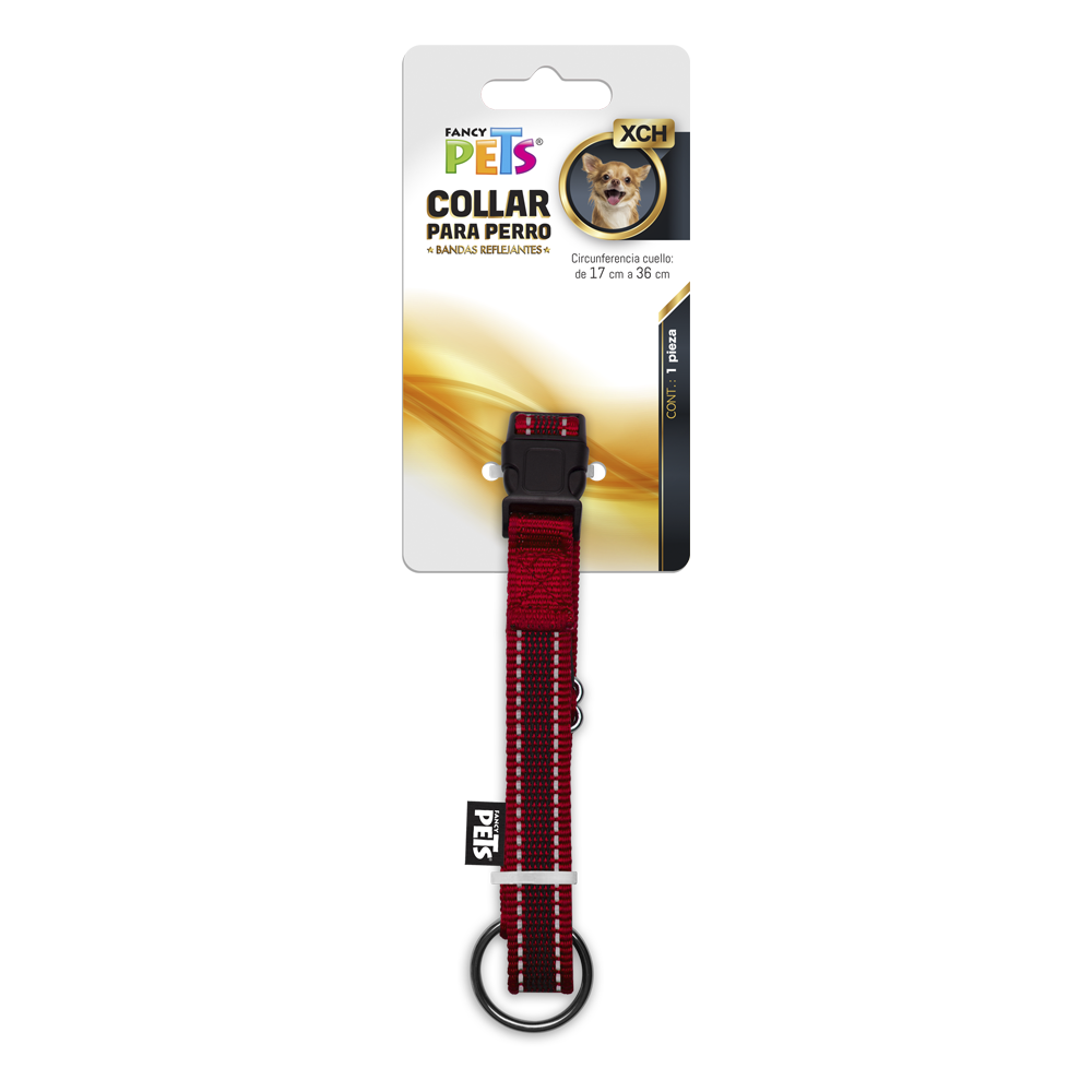 Foto 2 pulgar | Collar Ajustable Fancy Pets color Rojo para Mascota