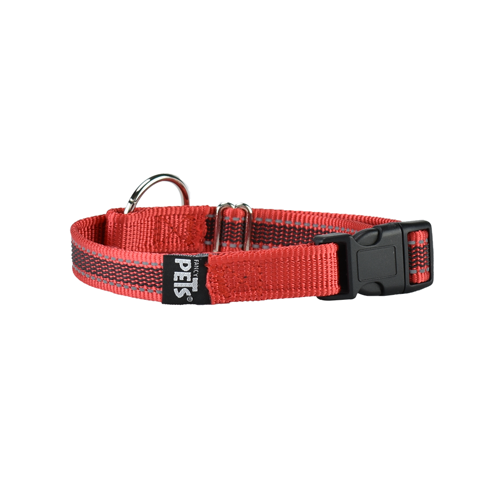 Foto 2 pulgar | Collar con Ultra Grip y Bandas Reflejantes Fancy Pets color Rojo Tamaño Mediano para Perro