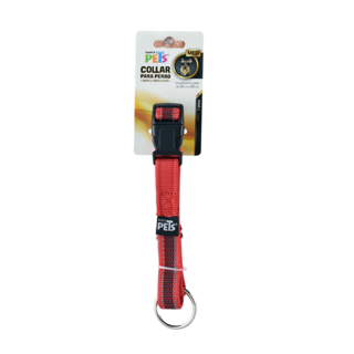 Foto 2 | Collar con Ultra Grip y Bandas Reflejantes Fancy Pets color Rojo Tamaño Mediano para Perro