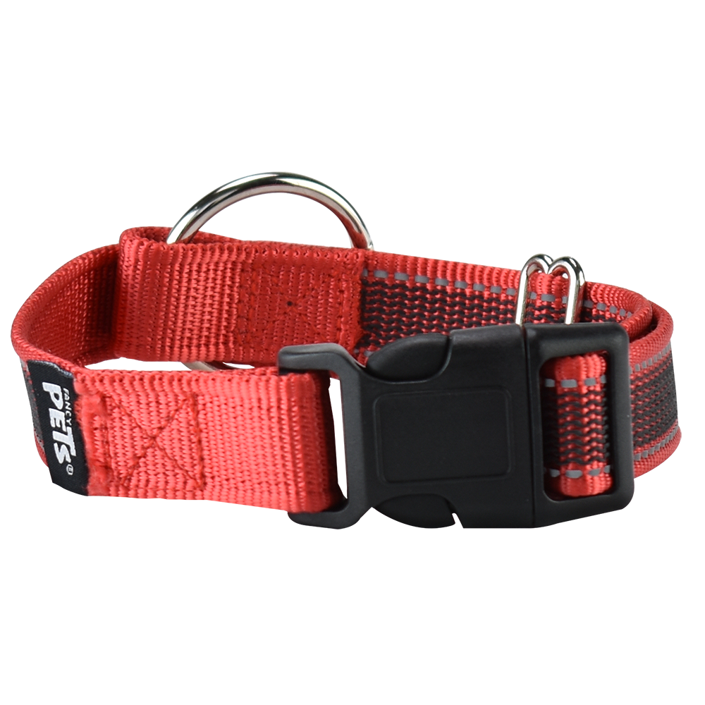 Foto 3 pulgar | Collar para Perro Fancy Pets FL8727 color Rojo Tamaño Grande con Ultra Grip y Bandas Reflejantes