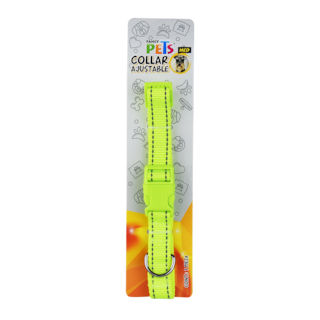 Foto 5 | Collar Ajustable para Perro Fancy Pets FL8703 Colores Surtidos con Bandas Reflejantes Tamaño Mediano