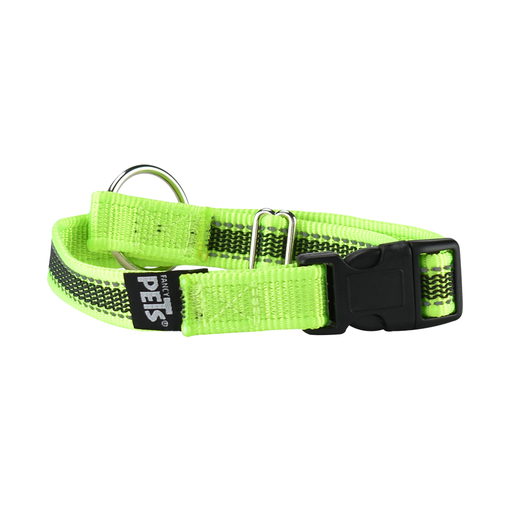 Foto 3 pulgar | Collar para Perro Fancy Pets FL8722 color Verde Tamaño Mediano con Ultra Grip y Bandas Reflejantes