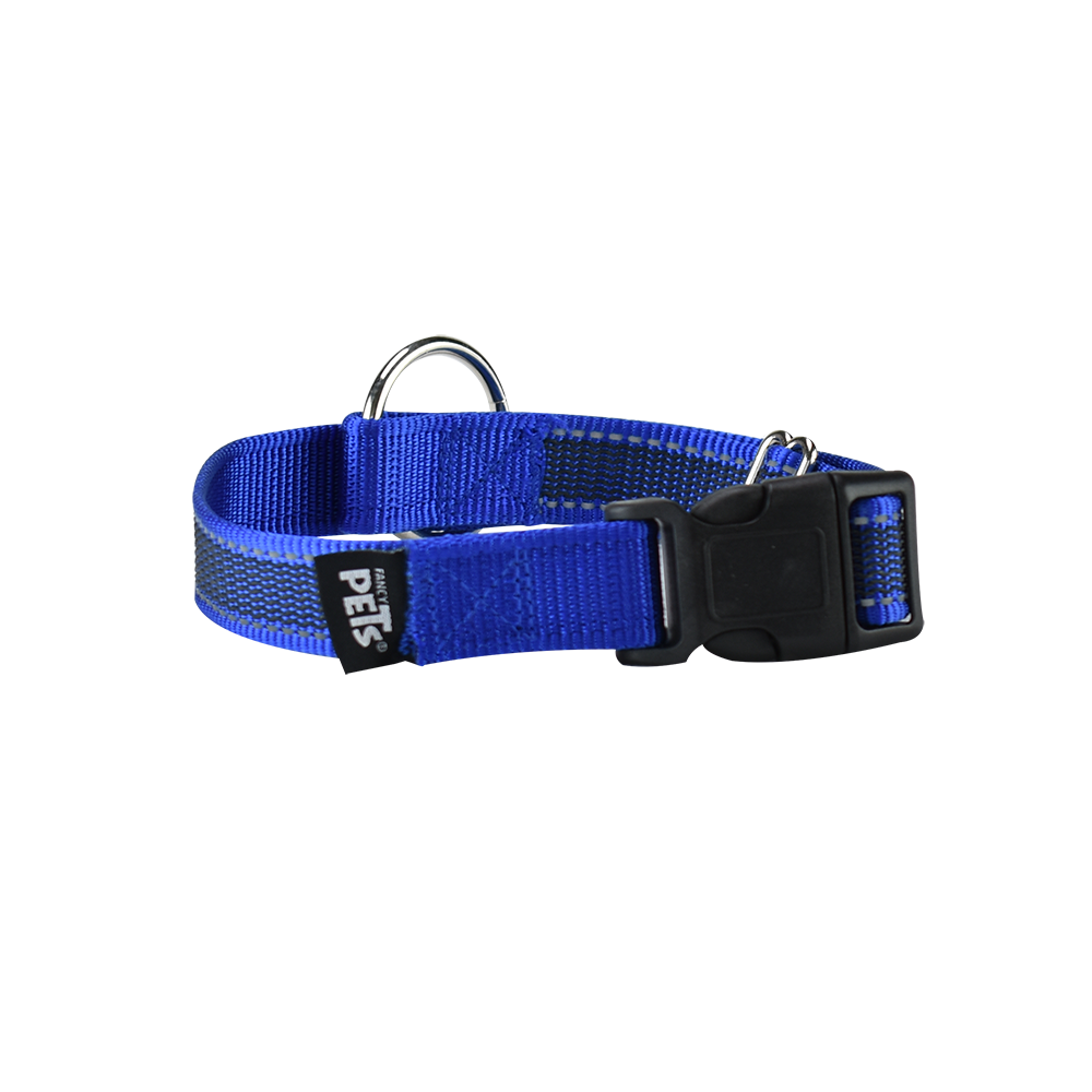 Foto 3 pulgar | Collar con Ultra Grip y Bandas Reflejantes para Perro Fancy Pets color Azul