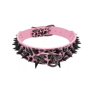 Foto 1 | Collar Para Perro Eo Safe Imports Esi-10737 Con Picos De Metal Cuero Con Estilo L Rosa