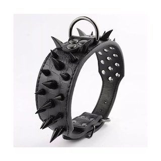 Foto 5 | Collar Para Perro Eo Safe Imports Esi-10735 Con Picos De Metal Cuero Con Estilo L Negro