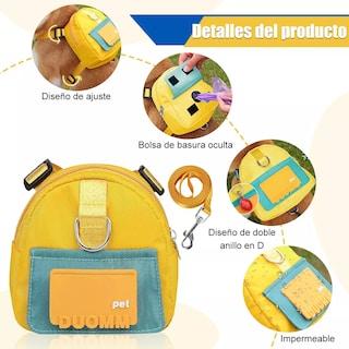 Foto 3 | Pechera para Perro con Mochila con Correas Eo Safe Imports Esi-10876 Amarillo