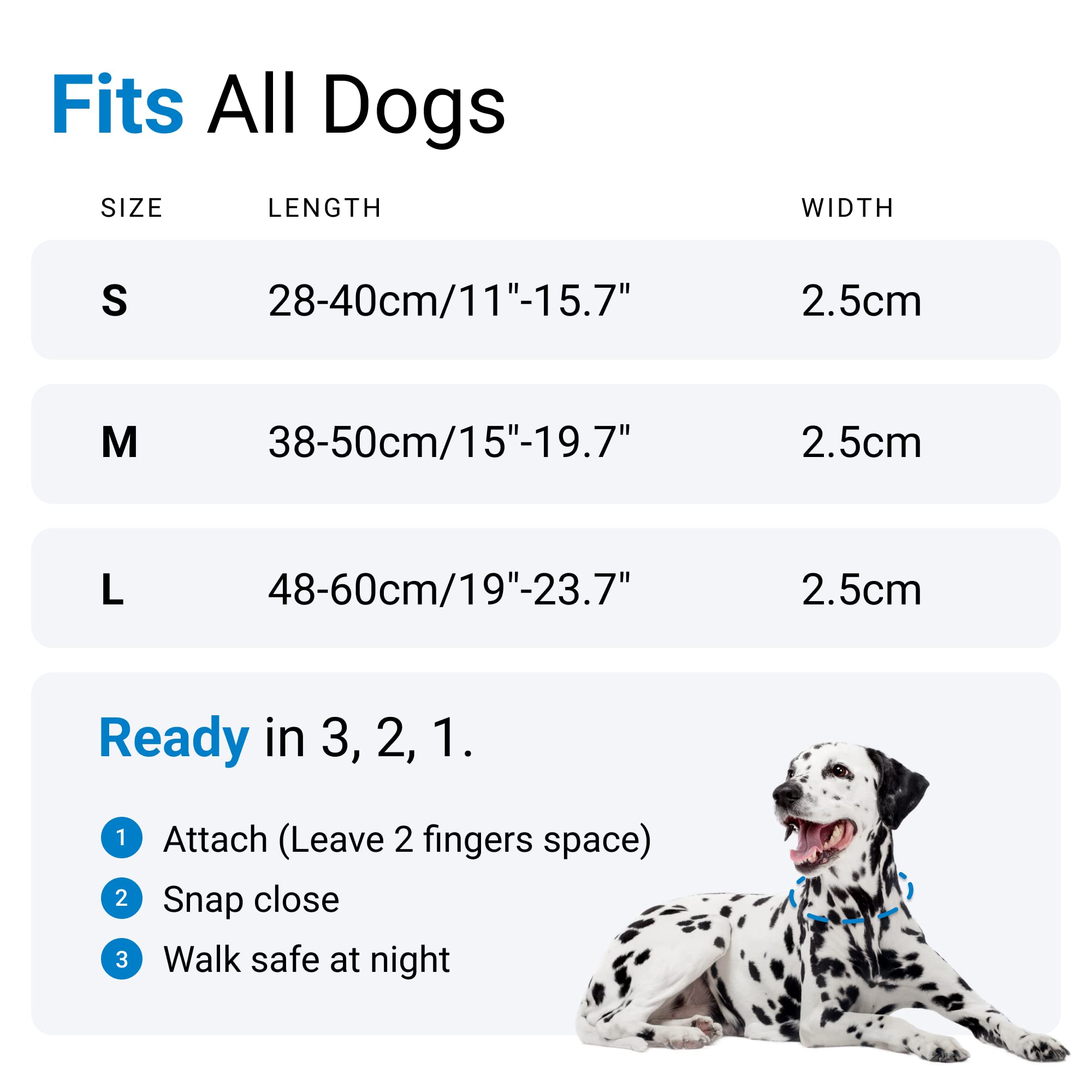 Foto 6 | Collar para Perro con Luz Led Azul USB Recargable Resistente al Agua - Venta Internacional