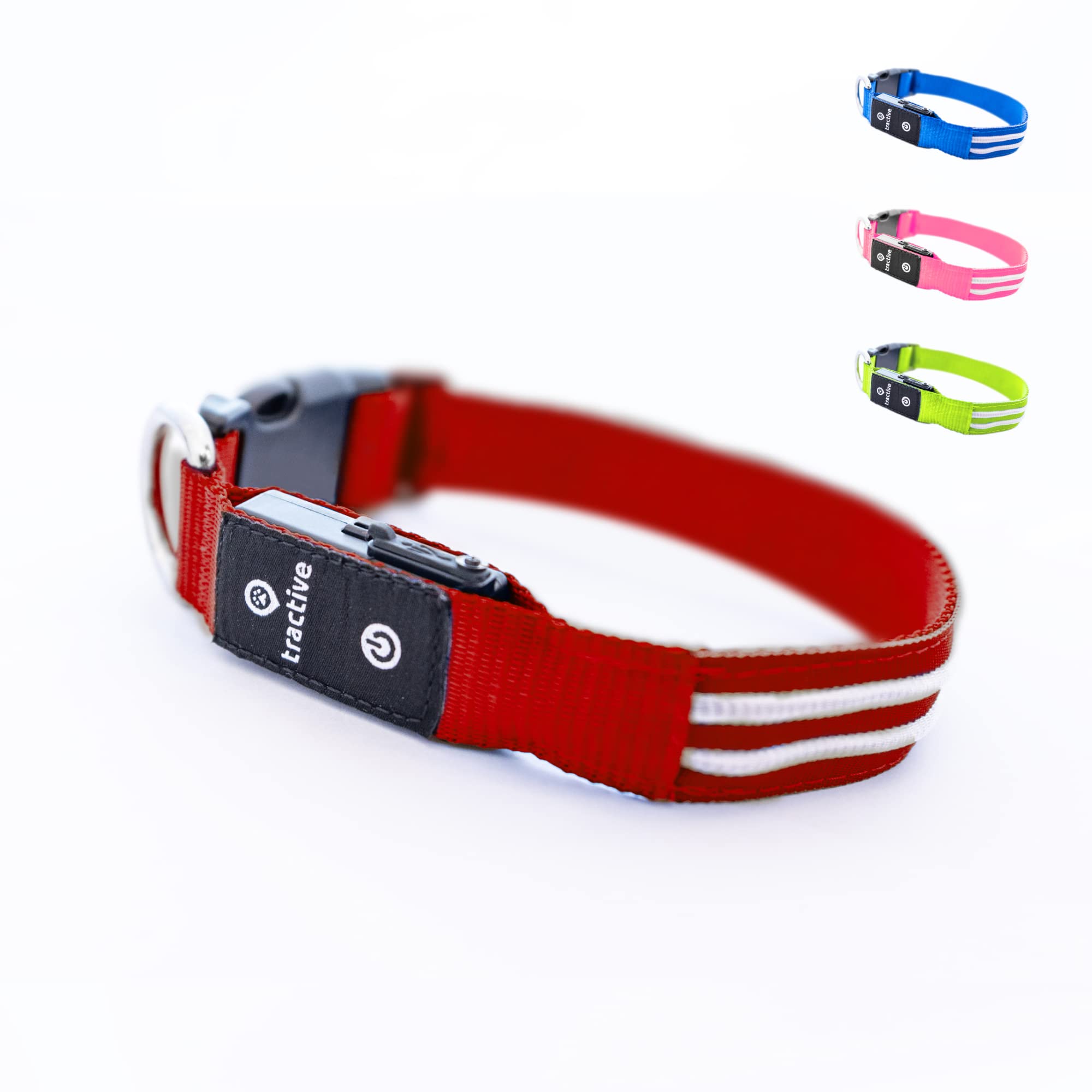 Foto 2 pulgar | Collar para Perro con Luz Led Roja USB Recargable Resistente al Agua - Venta Internacional