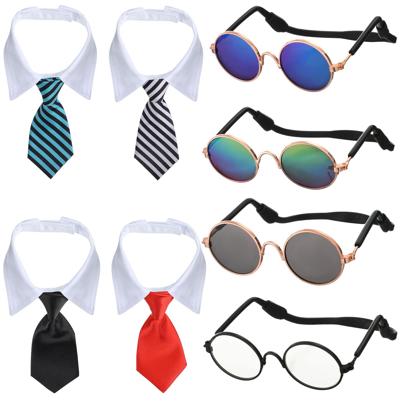 Set De Gafas De Sol Para Disfraces De Halloween Con Corbata De Perro, 8 Unidades - Venta Internacional.