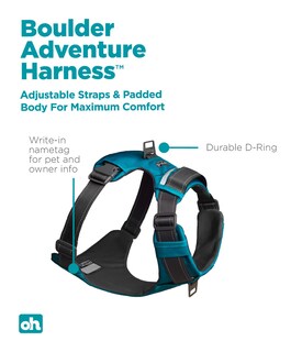Foto 2 | Arnés Para Perros Outward Hound Boulder Adventure Turquesa S - Venta Internacional.