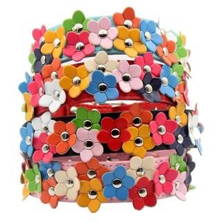 Foto 1 | Collar Para Perro Huoguo Fashion Shop, Piel Sintética, Flor Colorida - Venta Internacional.