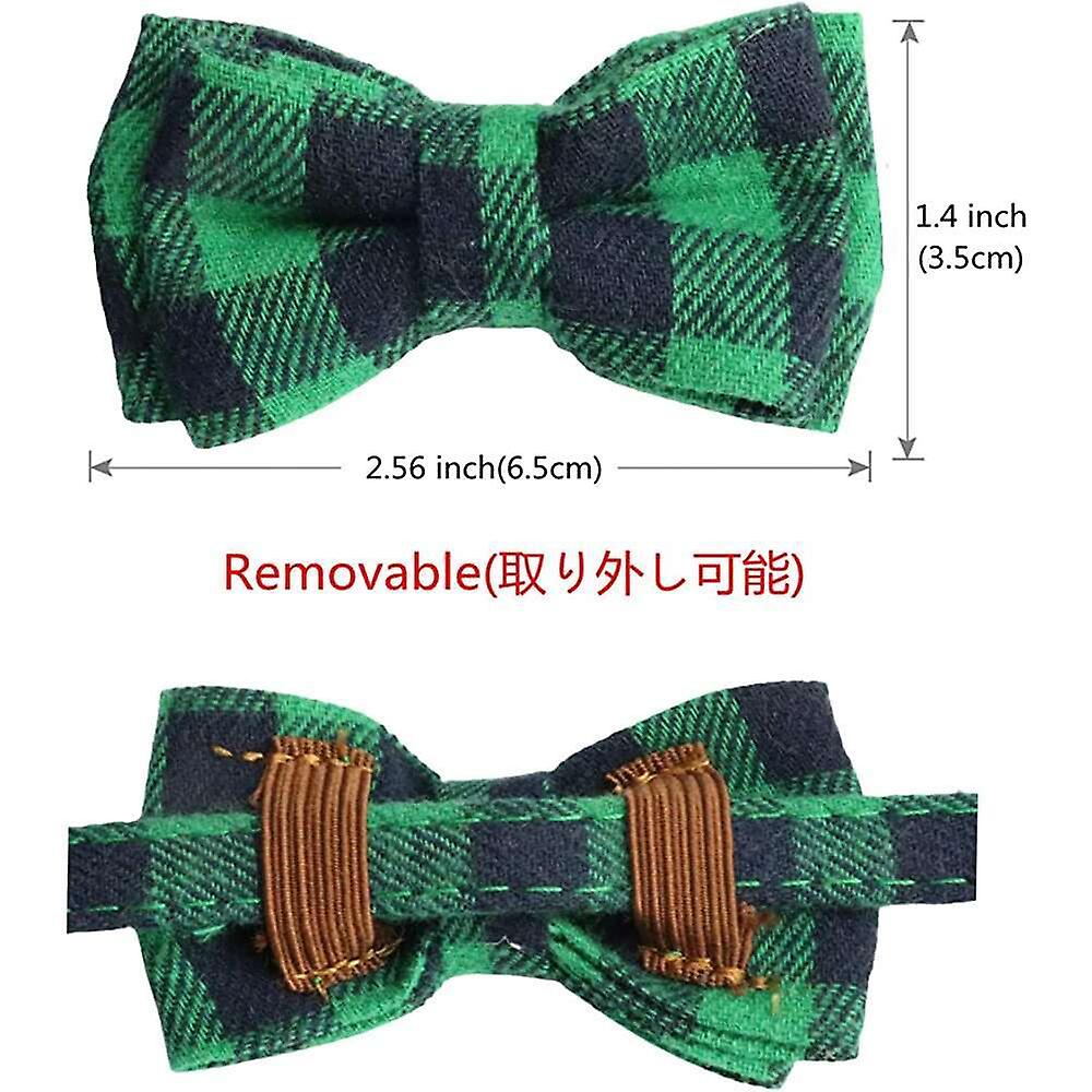 Foto 2 | Collar Para Gatos Huoguo Breakaway Con Campana Y Hebilla De Seguridad Con Pajarita - Venta Internacional.