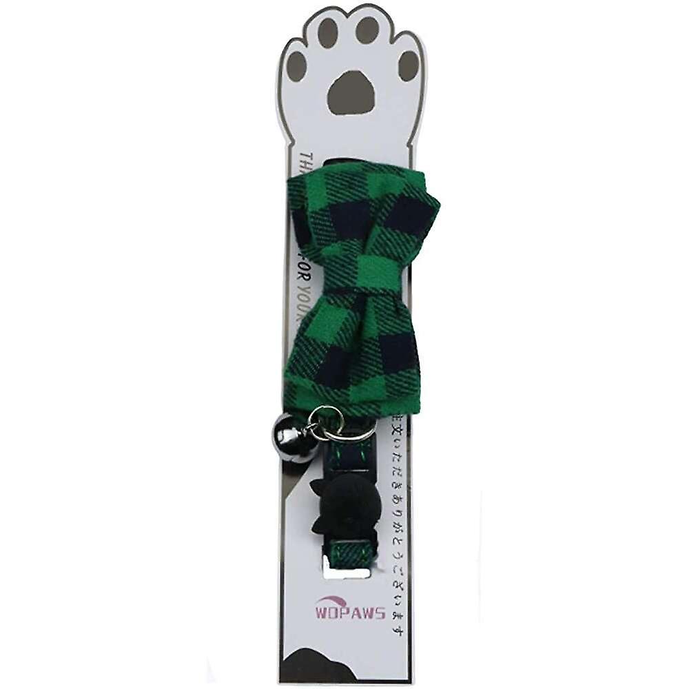 Foto 5 pulgar | Collar Para Gatos Huoguo Breakaway Con Campana Y Hebilla De Seguridad Con Pajarita - Venta Internacional.