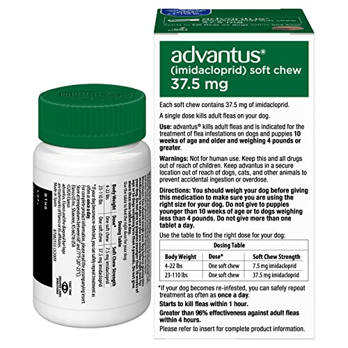 Foto 2 | Tratamiento Antipulgas Masticable Para Perros Grandes Advantus 7 Comprimidos - Venta Internacional.