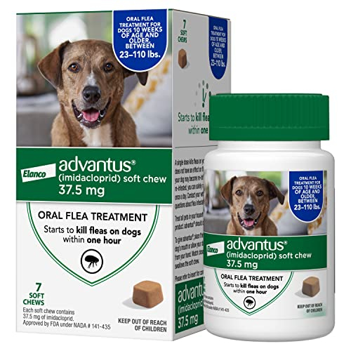 Foto 4 pulgar | Tratamiento Antipulgas Masticable Para Perros Grandes Advantus 7 Comprimidos - Venta Internacional.