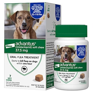 Foto 3 | Tratamiento Antipulgas Masticable Para Perros Grandes Advantus 7 Comprimidos - Venta Internacional.
