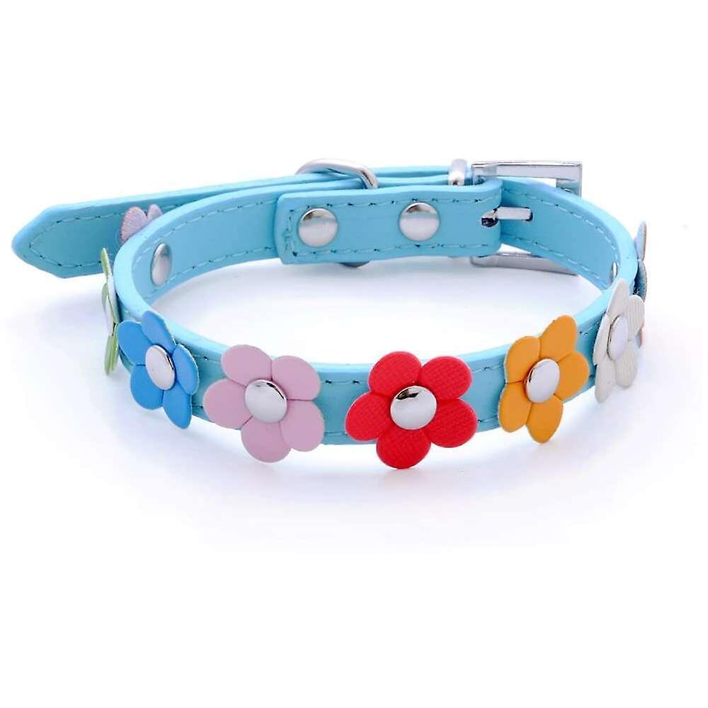 Foto 6 pulgar | Collar Para Perro Huoguo Fashion Shop, Piel Sintética, Flor Colorida - Venta Internacional.