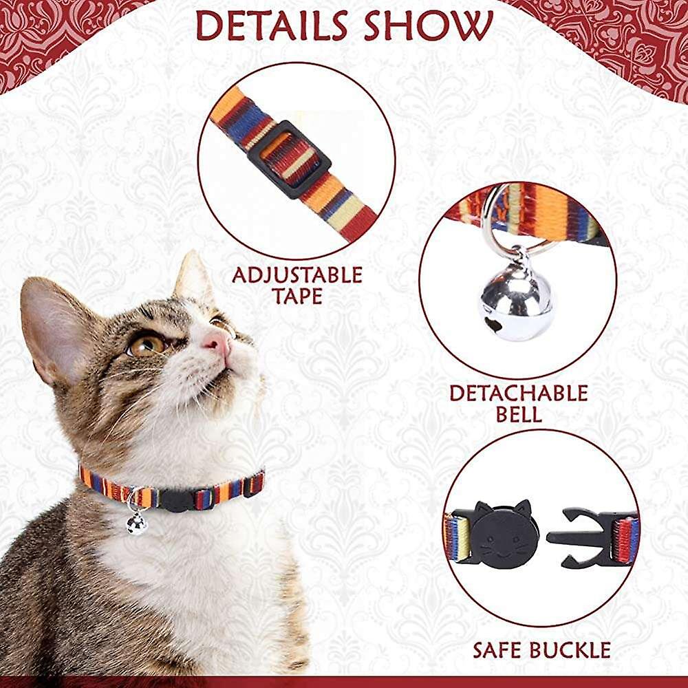 Foto 4 pulgar | Collar Para Gatos Huoguo Natural Scenery Breakaway Con Cascabeles X2 - Venta Internacional.