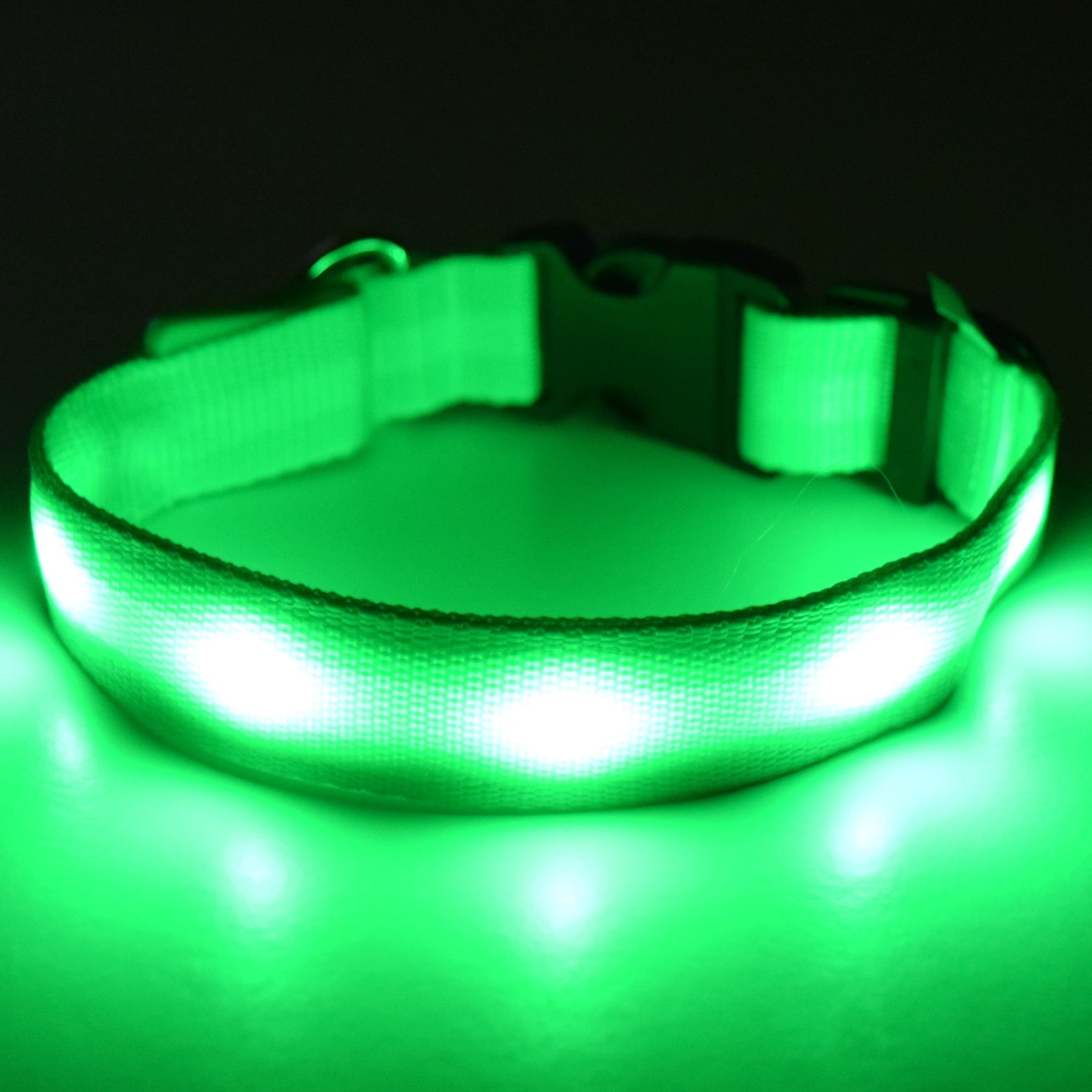 Foto 3 pulgar | Collar De Seguridad Led Para Perros Fun Pets Recargable Por Usb, Verde, Grande - Venta Internacional.