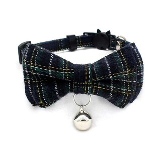 Foto 1 | Collar Para Gatos Huoguo, Hebilla De Seguridad, Campana, Diseño Navideño, Azul Marino - Venta Internacional.