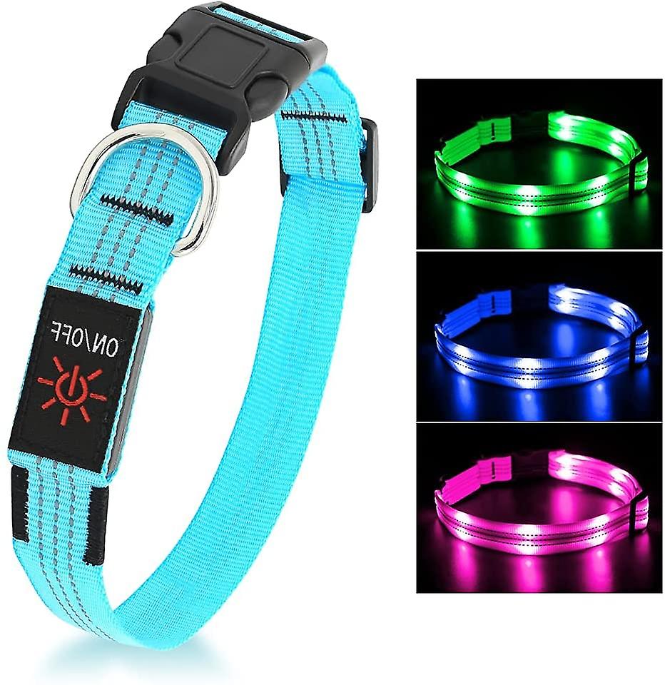 Collar Led Para Perros Huoguo Usb Recargable A Prueba De Agua - Venta Internacional.