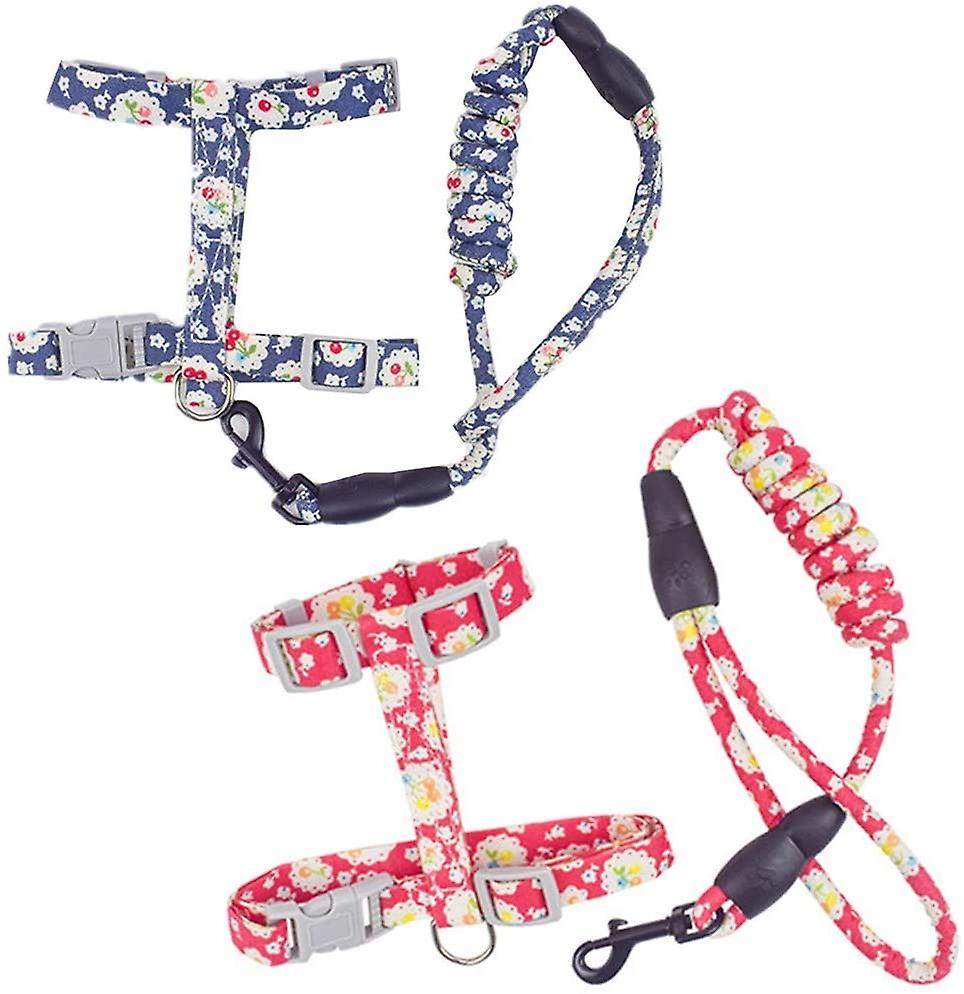 Foto 6 pulgar | Juego De Arneses Y Correas Para Gatos, 2 Unidades, Ajustables, Huoguo - Venta Internacional.