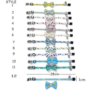 Foto 1 | Collar Para Gatos Breakaway Con Pajarita En Forma De Campana, Bonito Collar Para Mascotas Y Gatitos - Venta Internacio