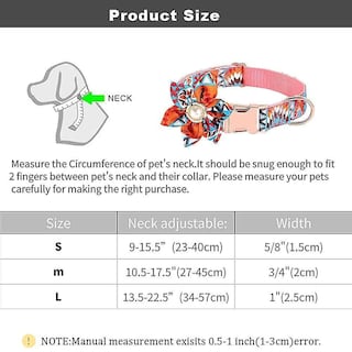Foto 1 | Collar Para Perro Huoguo Flower Girl Con Flor Desmontable Azul S - Venta Internacional.