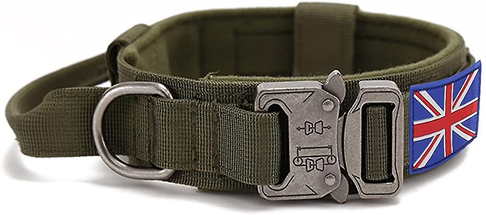 Foto 6 pulgar | Collar Táctico Para Perros Huoguo, Bandera Del Reino Unido, De Nailon - Venta Internacional.