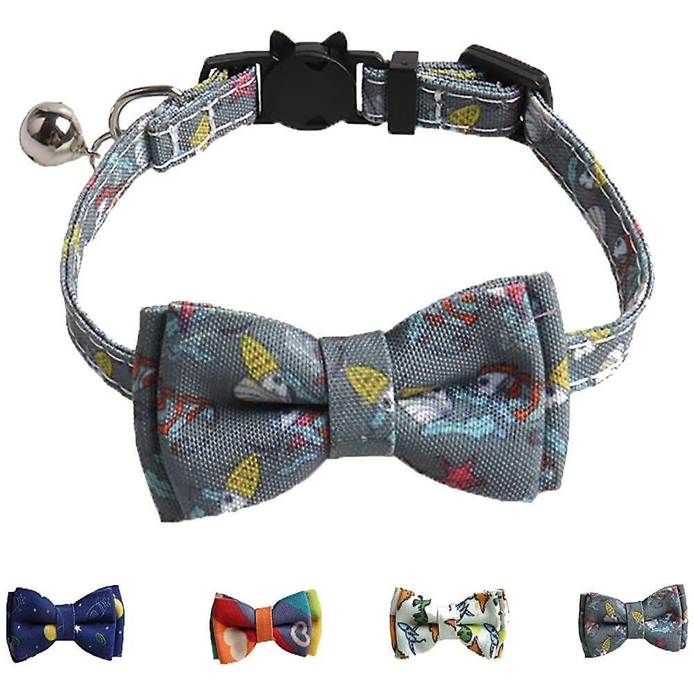 Foto 6 pulgar | Collar Para Gatos Breakaway Con Pajarita, Campana Y Estampado De Arcoíris - Venta Internacional.