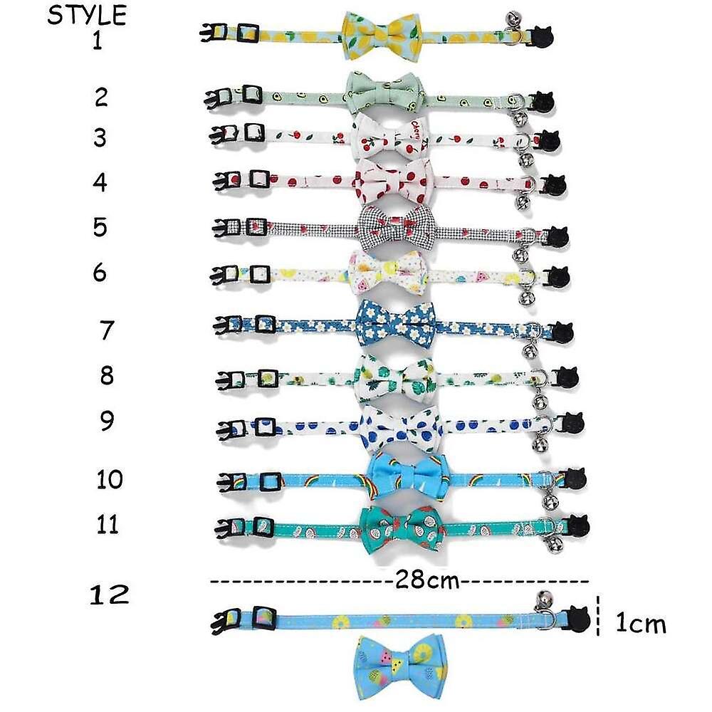Collar Para Gatos Breakaway Con Pajarita En Forma De Campana, Bonito Collar Para Mascotas Y Gatitos - Venta Internacio