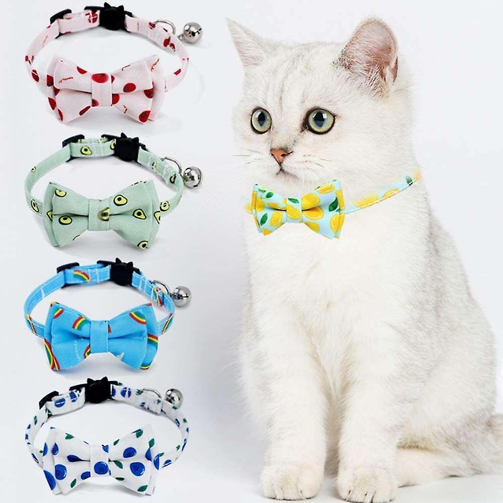 Foto 3 pulgar | Collar Para Gatos Breakaway Con Pajarita En Forma De Campana, Bonito Collar Para Mascotas Y Gatitos - Venta Internacio