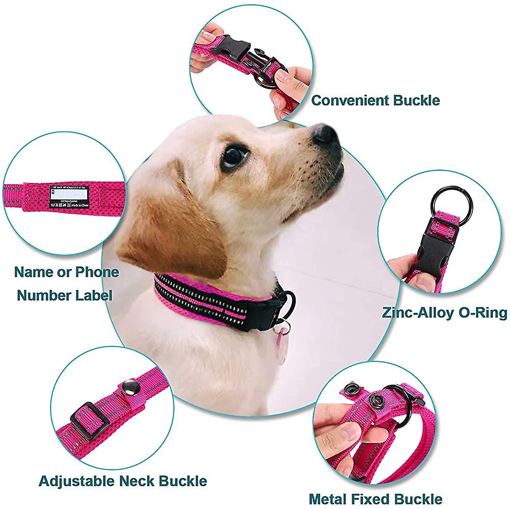 Foto 3 pulgar | Collar Para Perro Huoguo Classic, Ajustable, Reflectante, Acolchado - Venta Internacional.