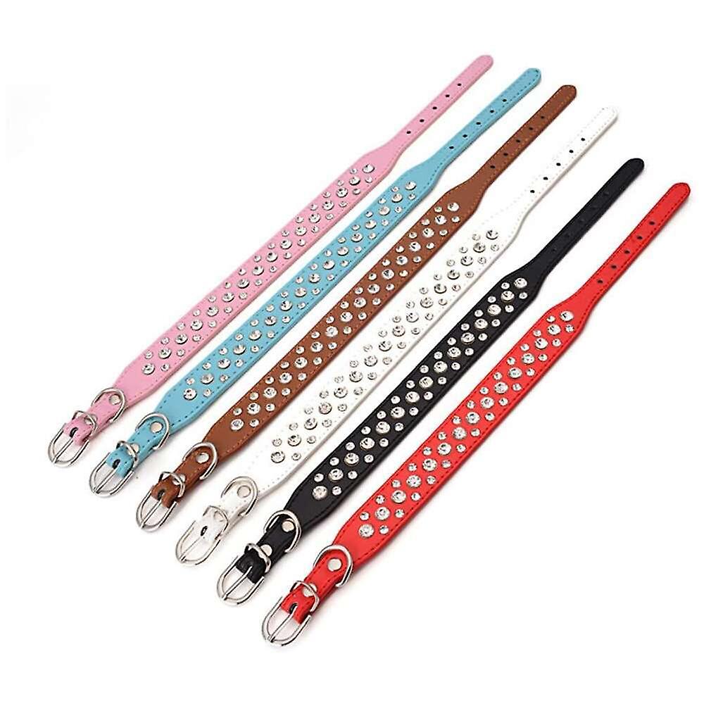 Foto 4 pulgar | Collar Huoguo Leather Sparkling Ajustable Para Perro Y Gato - Venta Internacional.