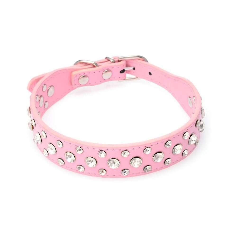 Foto 6 pulgar | Collar Huoguo Leather Sparkling Ajustable Para Perro Y Gato - Venta Internacional.