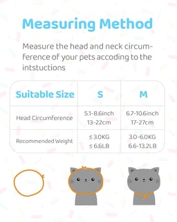 Foto 5 | Collar Recovery Collar Huoguo Con Forma De Rosquilla Ajustable Para Gato S, 3 Kg - Venta Internacional.