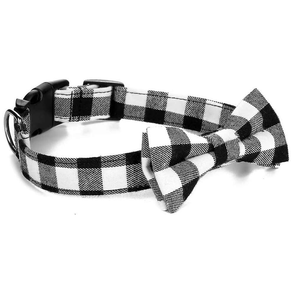Foto 3 pulgar | Collar Para Mascotas, Perros Y Gatos, Huoguo, Pajarita Cuadriculada, Ajustable, Roja, Pequeña - Venta Internacional.