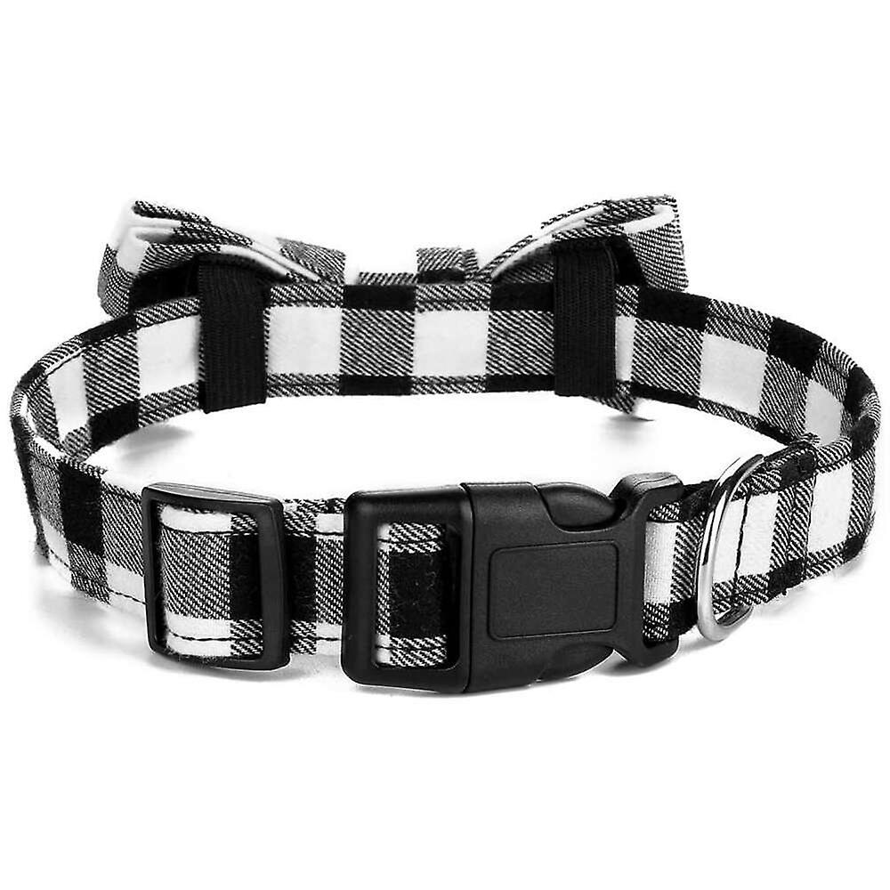 Foto 5 pulgar | Collar Para Mascotas, Perros Y Gatos, Huoguo, Pajarita Cuadriculada, Ajustable, Roja, Pequeña - Venta Internacional.