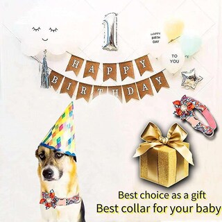 Foto 2 | Collar Para Perro Huoguo Flower Girl Con Flor Desmontable, Talla L - Venta Internacional.